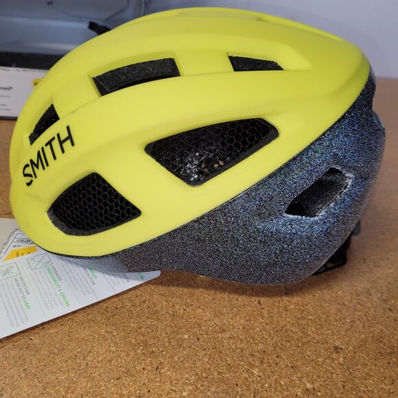 Smith Triad MIPS Road Helmet Medium 55-59cm Matte Neon Yellow Viz- New $200 - Picture 9 of 10